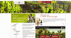Desktop Screenshot of cave-saint-desirat.com